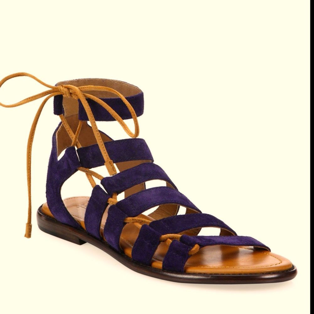 Frye Blair Side Ghillie Suede Gladiators 9M Navy🔆
